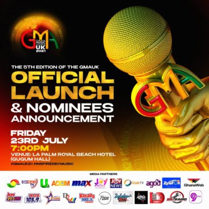 Ghana Music Awards UK launches 5th edition on July 23