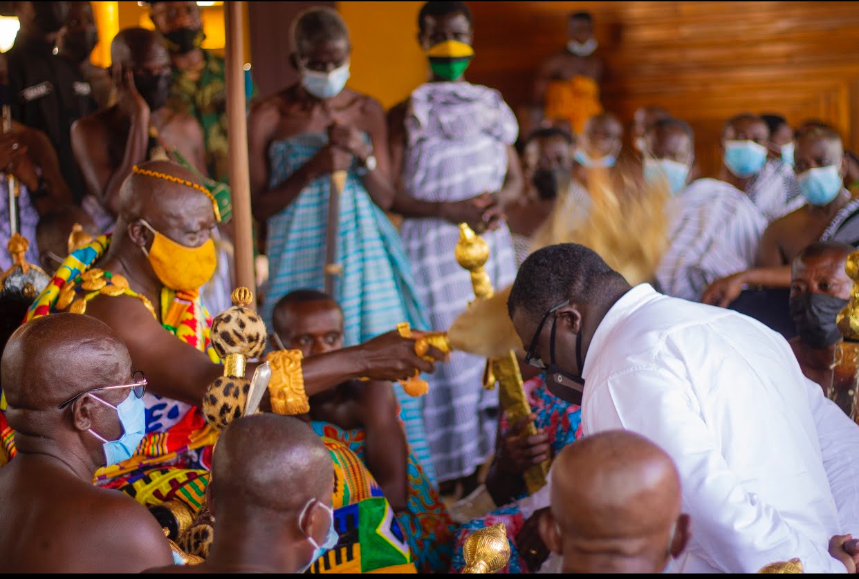 Asantehene and Asanteman endorse Zeepay Mobile Money and its Managing Director Andrew Takyi-Appiah At Akwasidae
