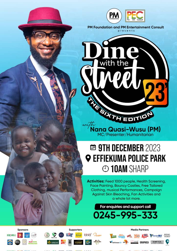 PM Foundation To Host the 6th Edition Of “Dine With The Street ” At Effiekuma